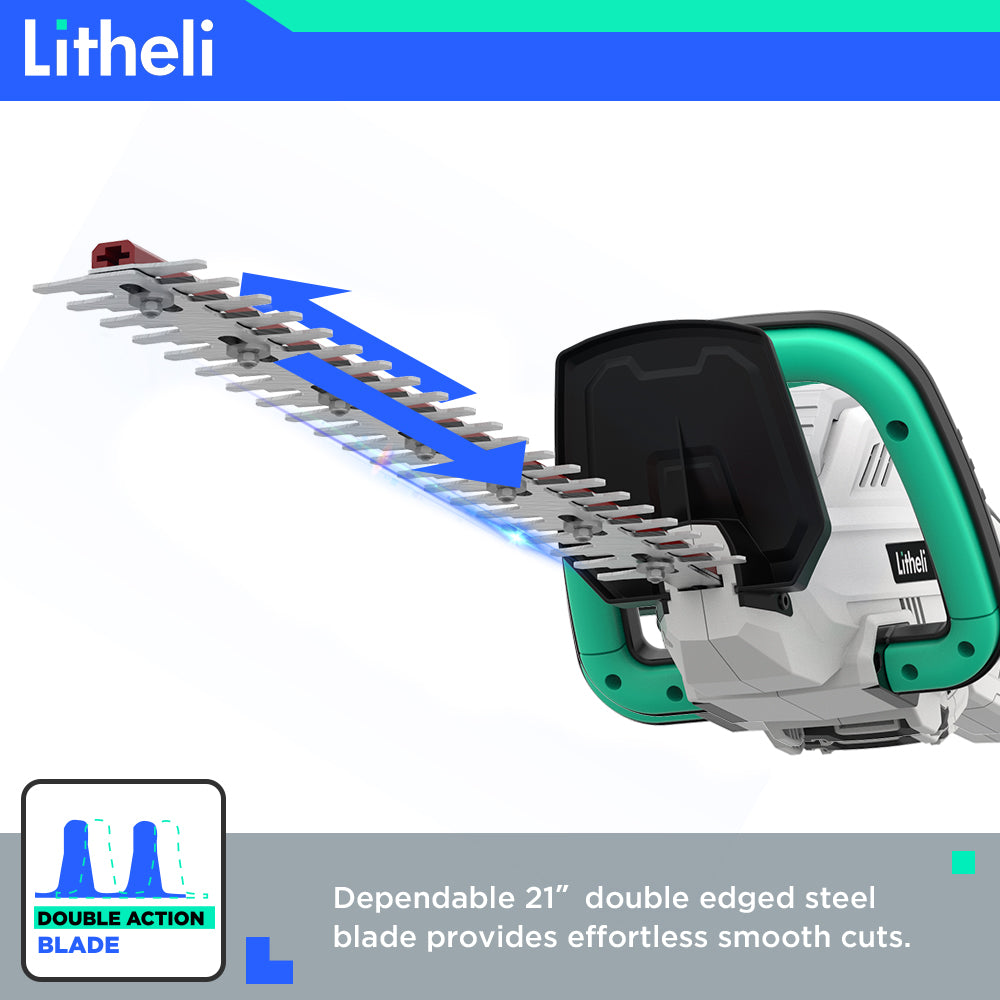 LITHELI 40V Cordless Hedge Trimmer Kit incl Battery & Charger - Image 2