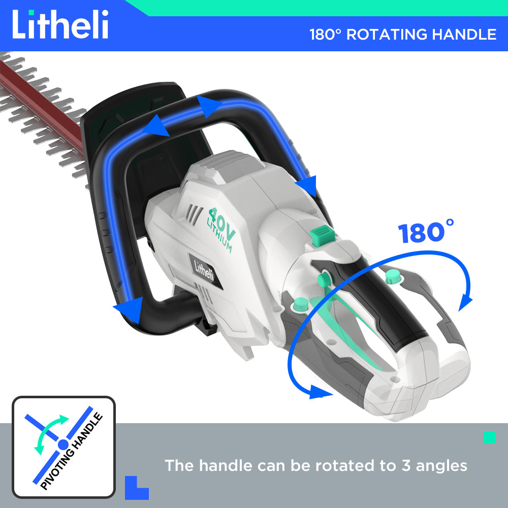 LITHELI 40V Cordless Hedge Trimmer Kit incl Battery & Charger - Image 3