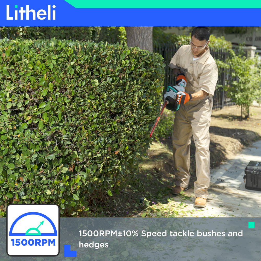 LITHELI 40V Cordless Hedge Trimmer Kit incl Battery & Charger - Image 4