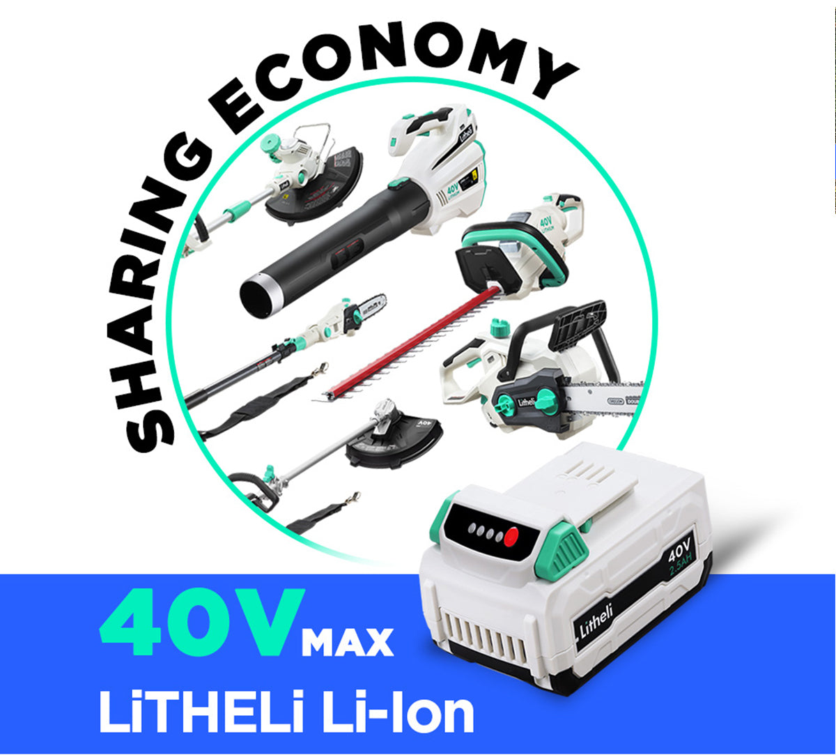 LITHELI 40v Lithium-ion Battery 2.5Ah power garden tools - Image 8