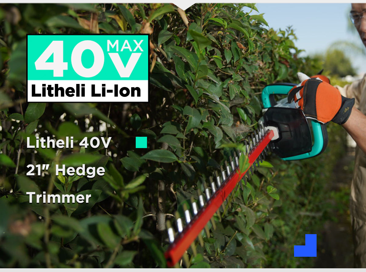 LITHELI 40V Cordless Hedge Trimmer Kit incl Battery & Charger - Image 9