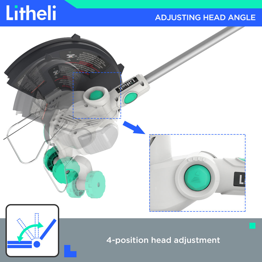 LITHELI 40V Cordless Whipper Snipper String Grass Timmer Kit - Image 9