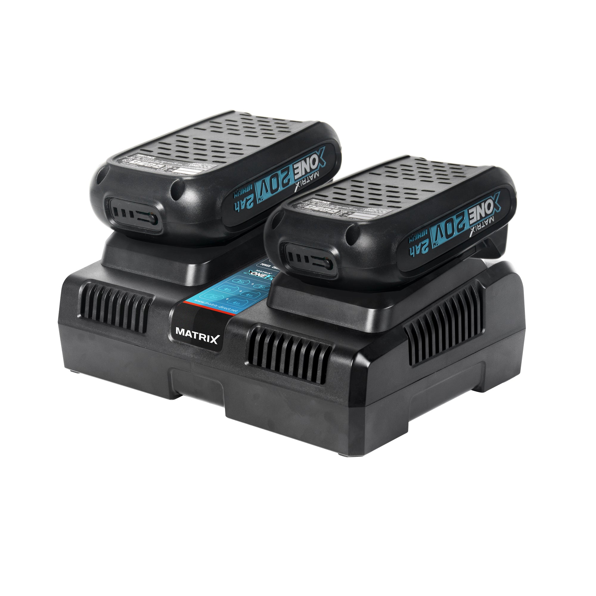 MATRIX 20v X-ONE Lithium Dual Battery Charger Base 2.2A - Image 4