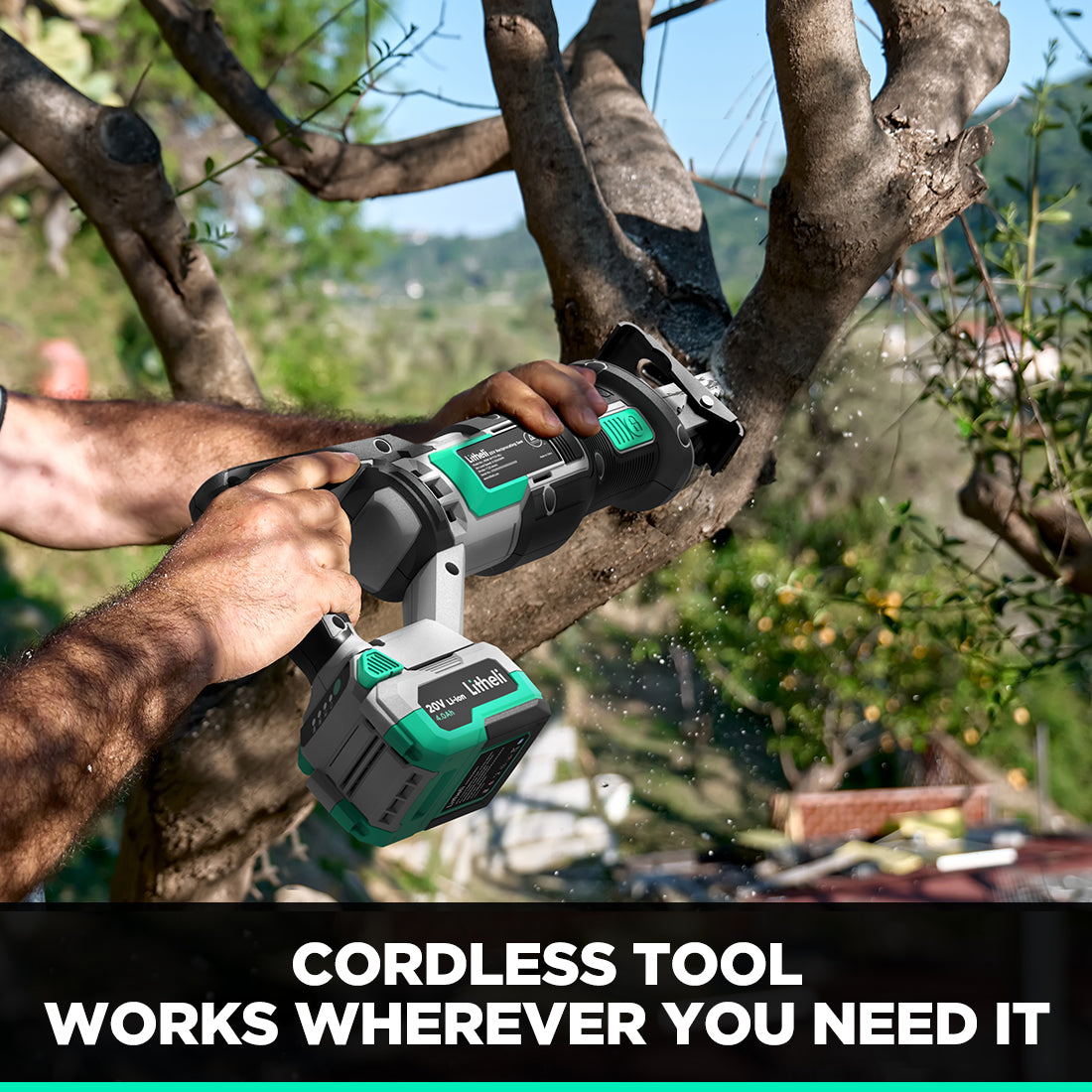LITHELI 20V Cordless RECIPROCATING SAW Kit with 4.0Ah Battery - Image 4