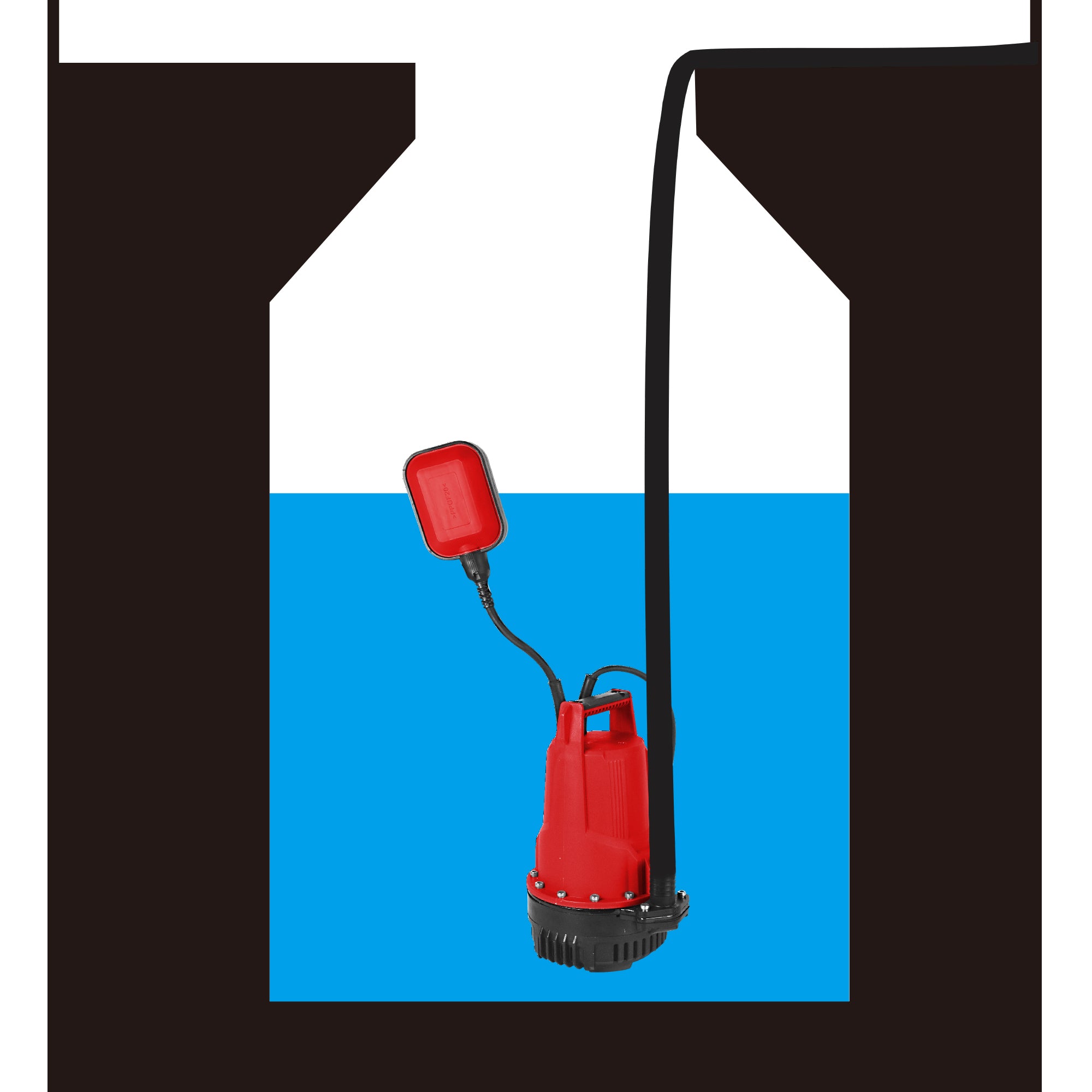 MATRIX 20v X-ONE Cordless Submersible Water Pump Skin Only - Image 4