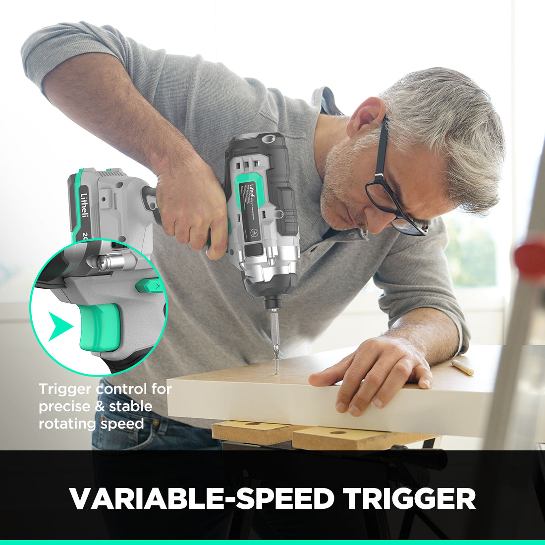 LITHELI 20V Cordless IMPACT DRIVER Kit - Image 9