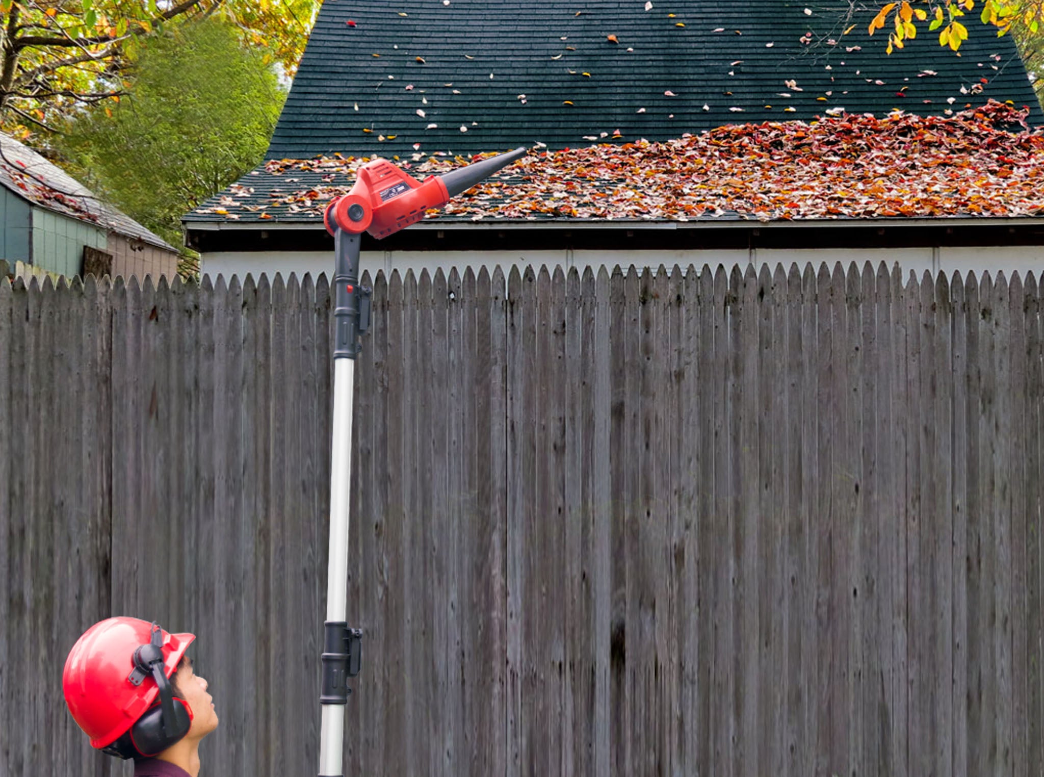 MATRIX 20v X-ONE Cordless Pole Leaf Blower Skin Only - Image 3