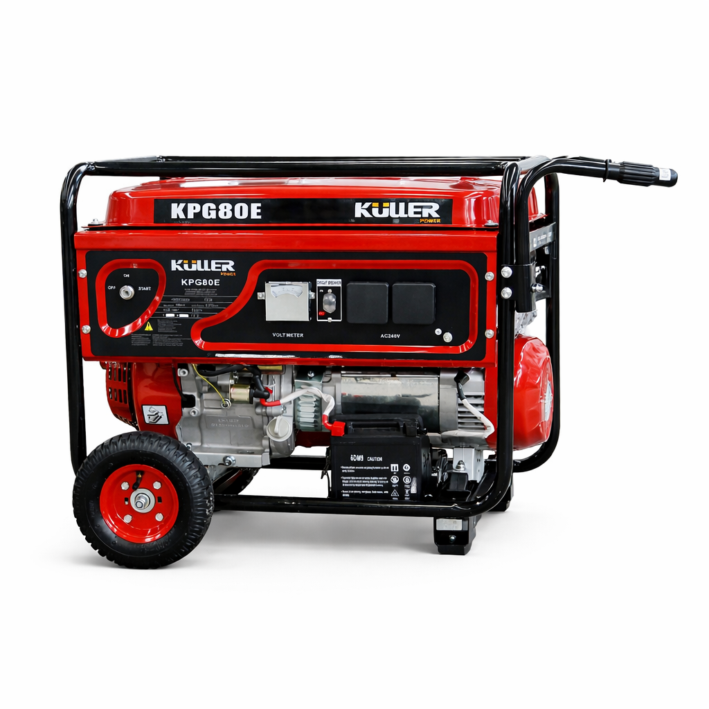 KULLER 18HP 8000w Max/7500w Rated Single-Phase Petrol Backup Generator - Image 5