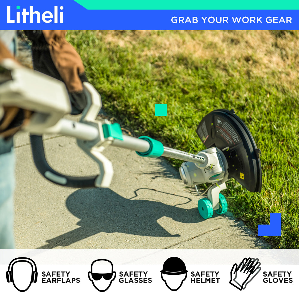 LITHELI 40V Cordless Whipper Snipper String Grass Timmer Kit - Image 6