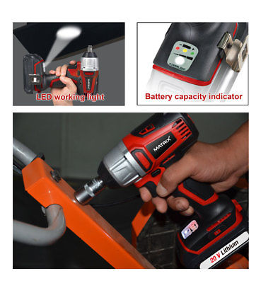 MATRIX 20v X-ONE Brushless 1/2" Impact Wrench Skin Only - Image 5