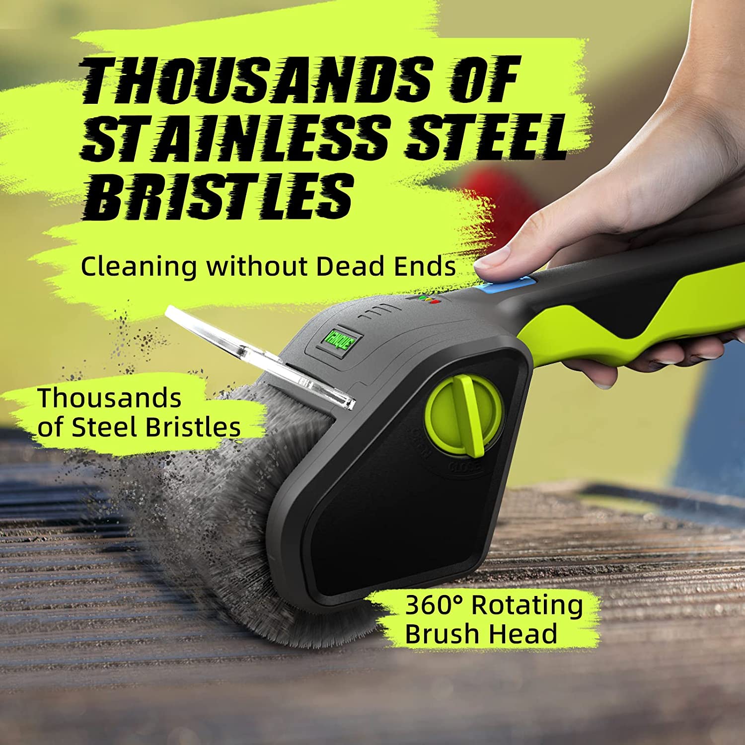 Cordless Electric BBQ Grill Brush Scrubber - Image 4