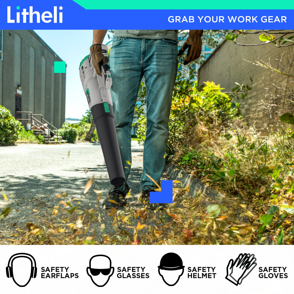 LITHELI 40v Lithium Jet Leaf Blower Kit - Image 7
