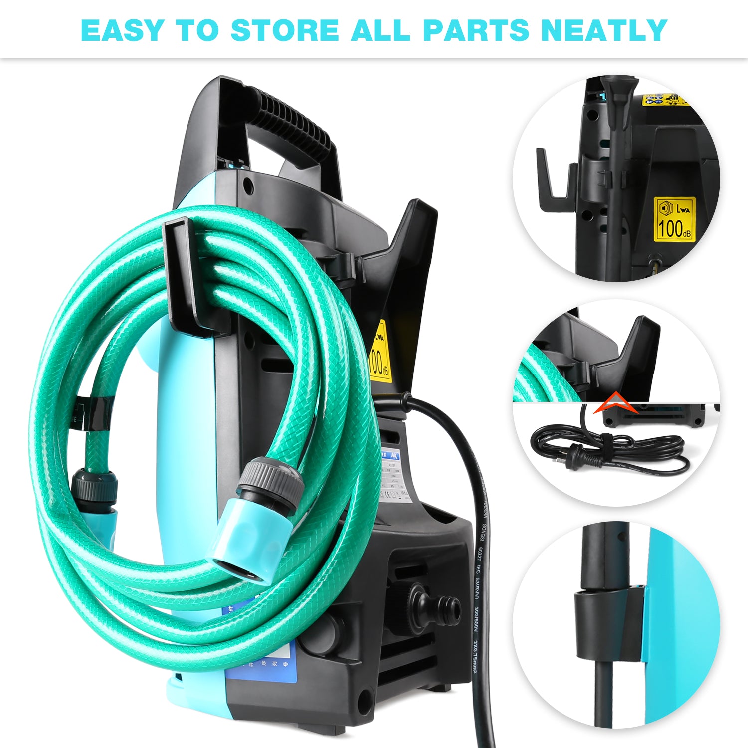 Electric High Pressure Washer 1450 PSI - Image 9