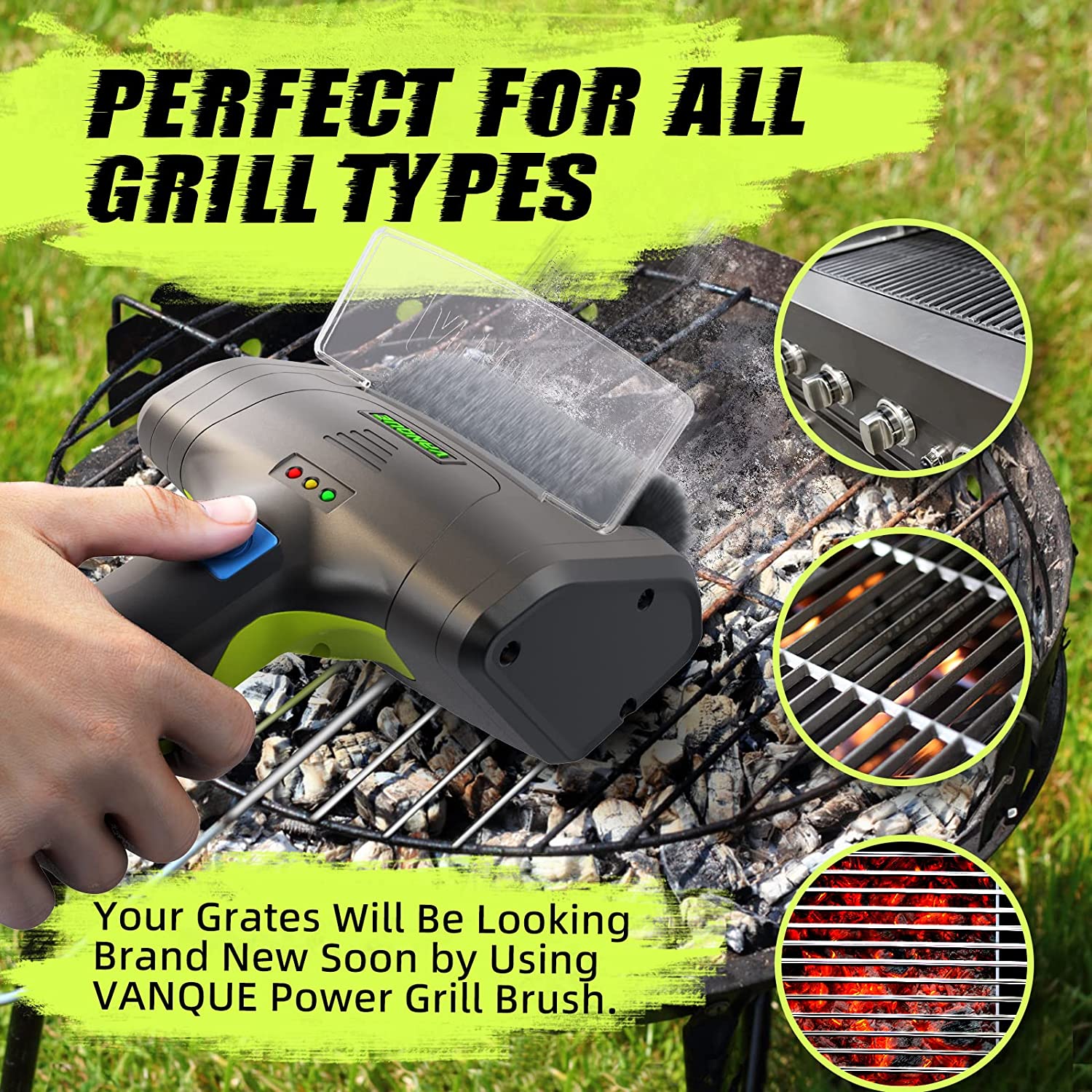 Cordless Electric BBQ Grill Brush Scrubber - Image 3