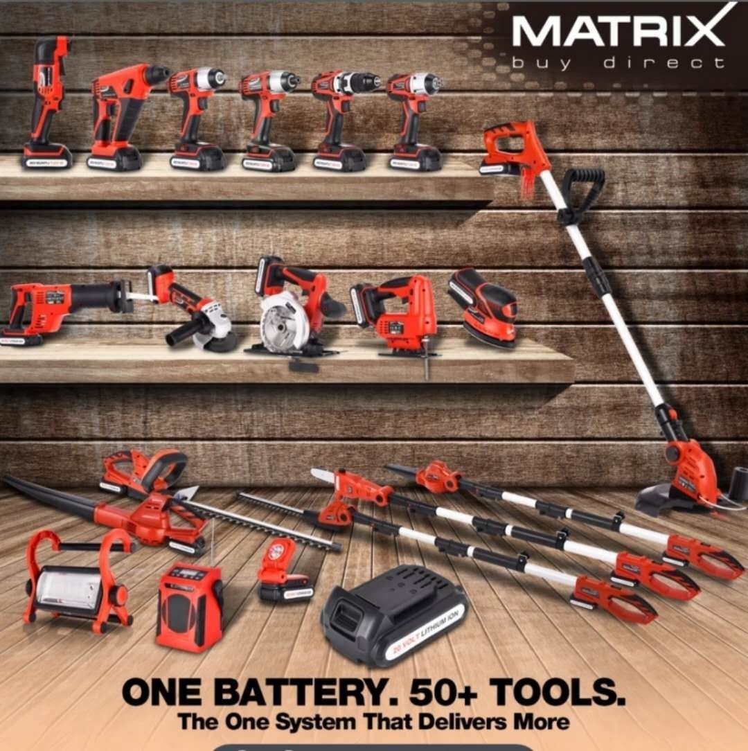 MATRIX 20V X-ONE Cordless Pole hedge trimmer Kit - Image 7