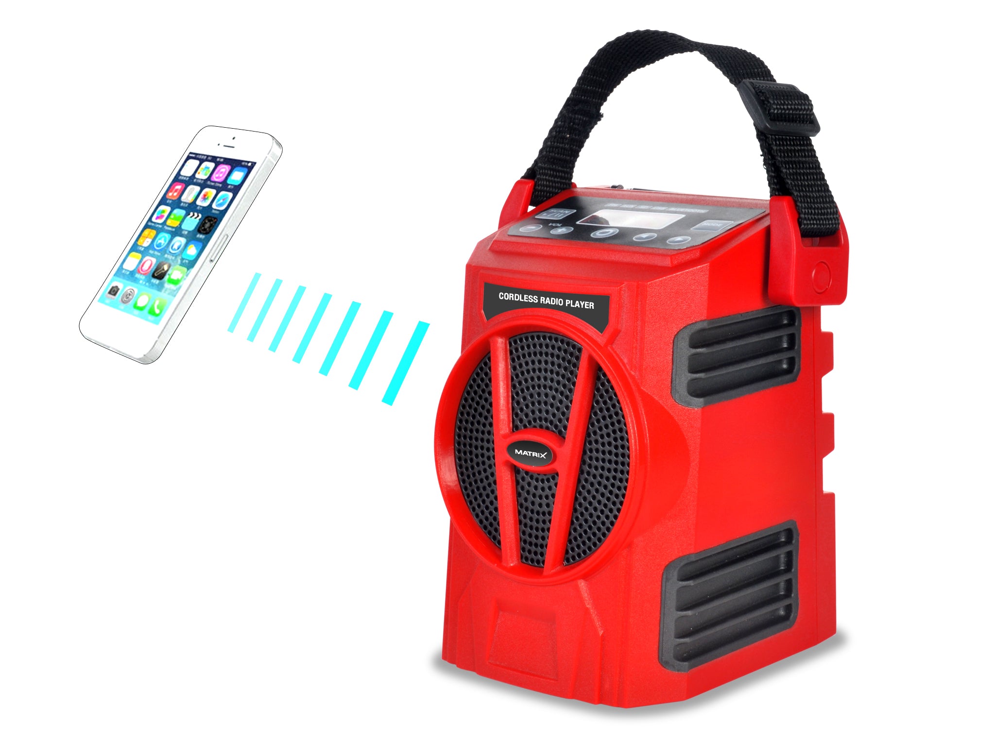 MATRIX 20v X-One Cordless Radio Bluetooth Speaker Skin Only - Image 3