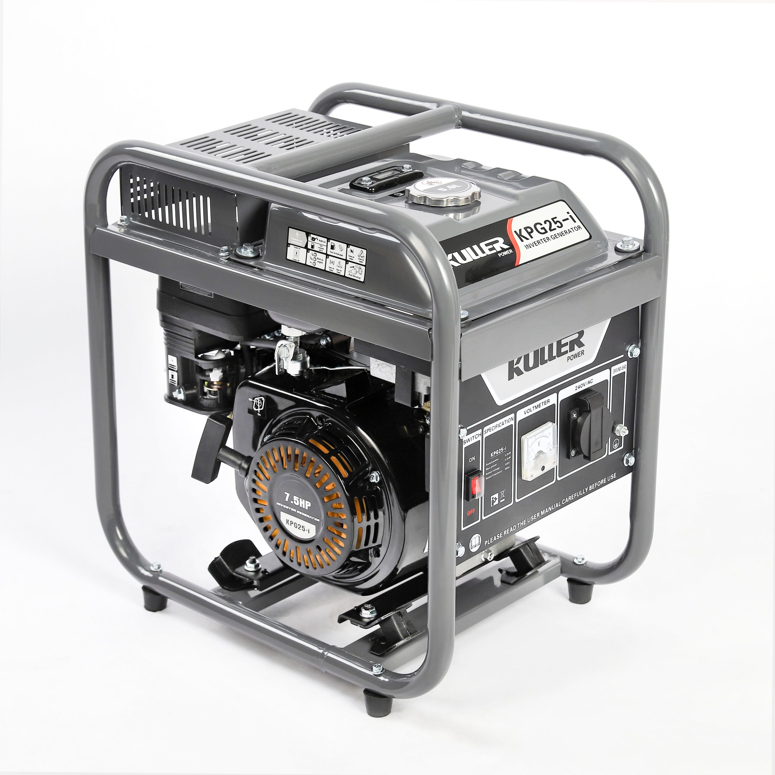 KULLER 2500w Pure Sine Wave Single-Phase Petrol Inverter Backup Generator - Image 3
