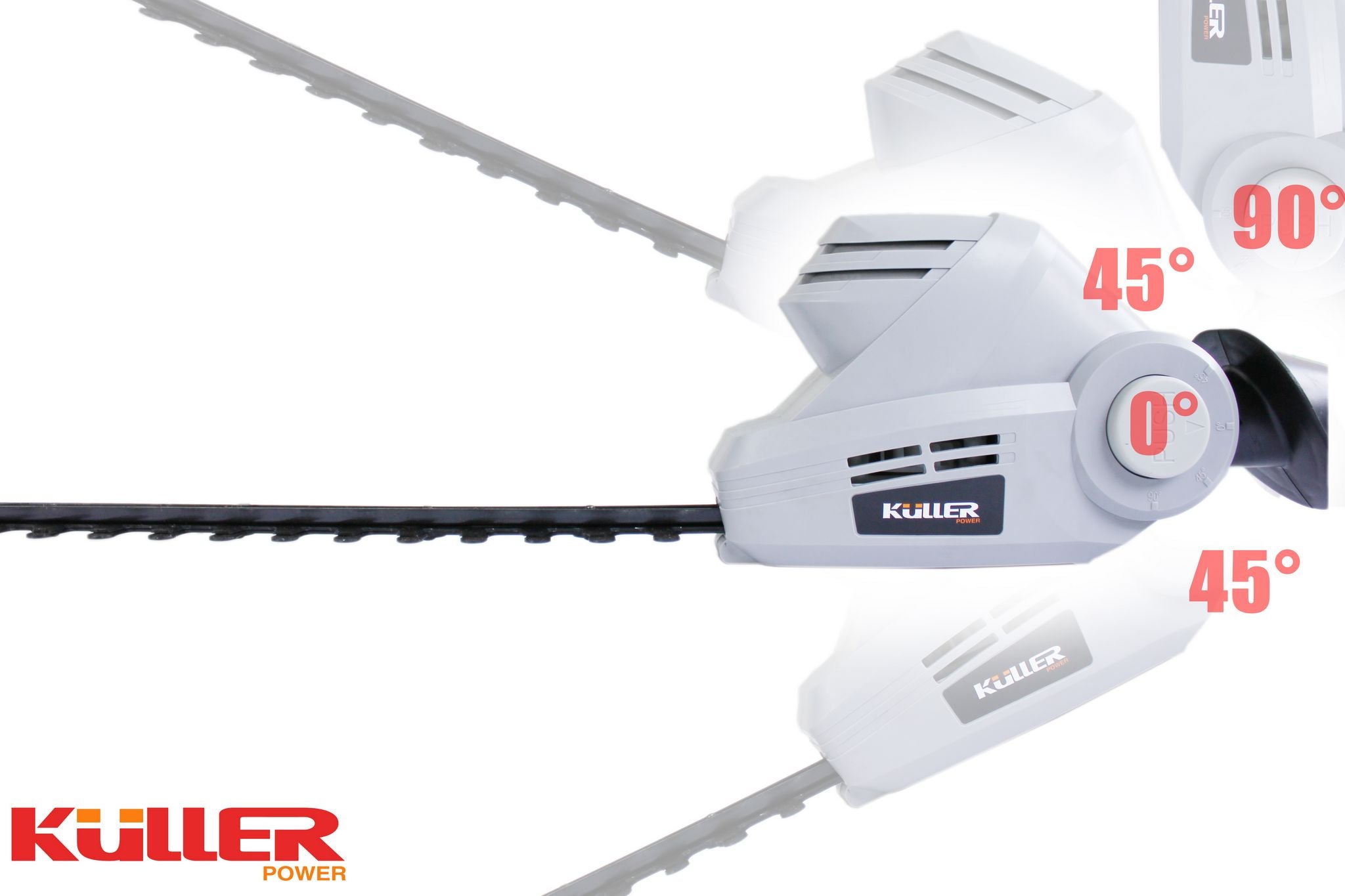 KULLER Corded Electric 450W telescope Pole Hedge Trimmer - Image 6