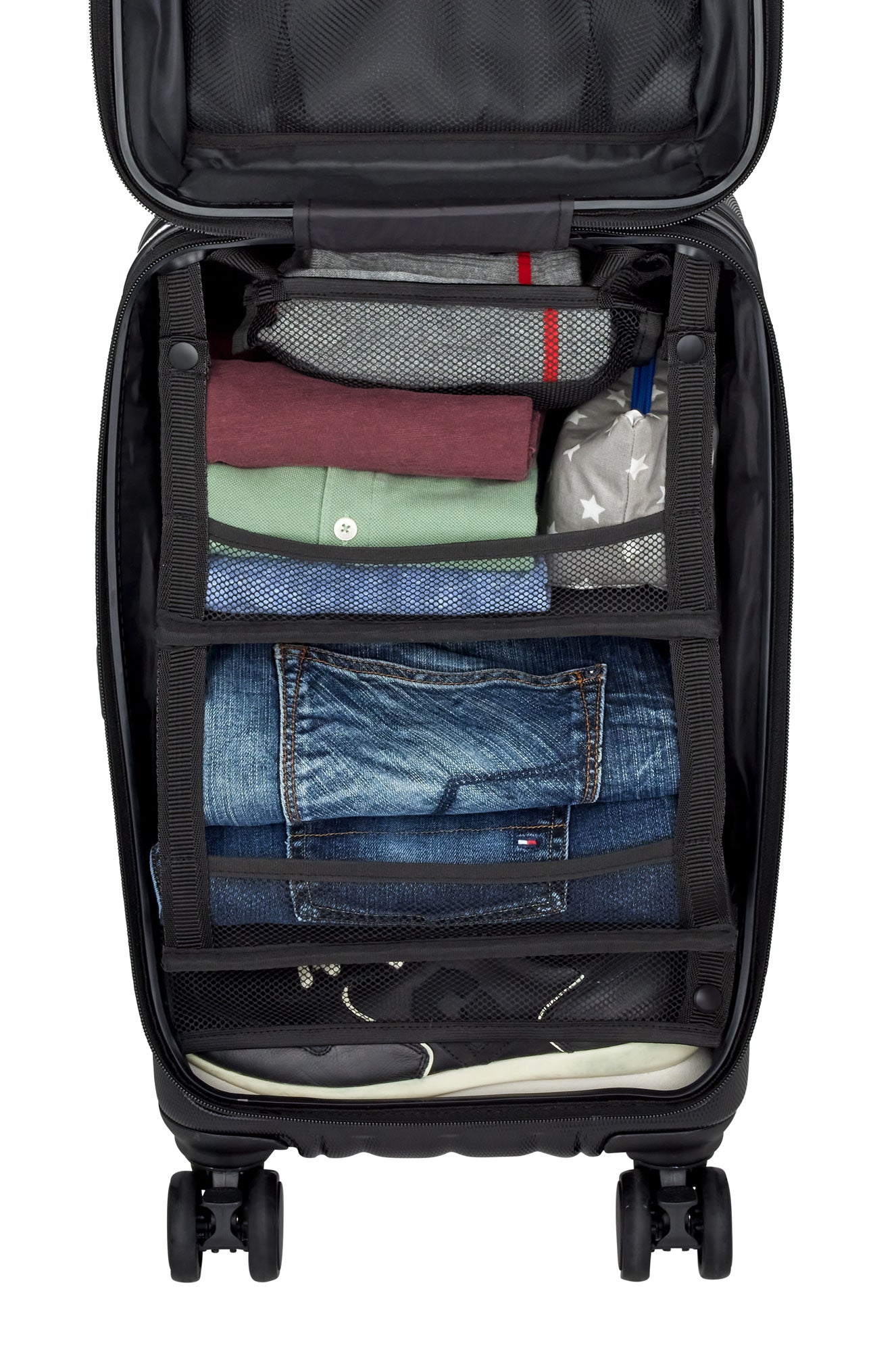 CASYRO Switzerland Stand-Up Luggage 55cm 45L Hardcase Suitcase Carry On - Image 8