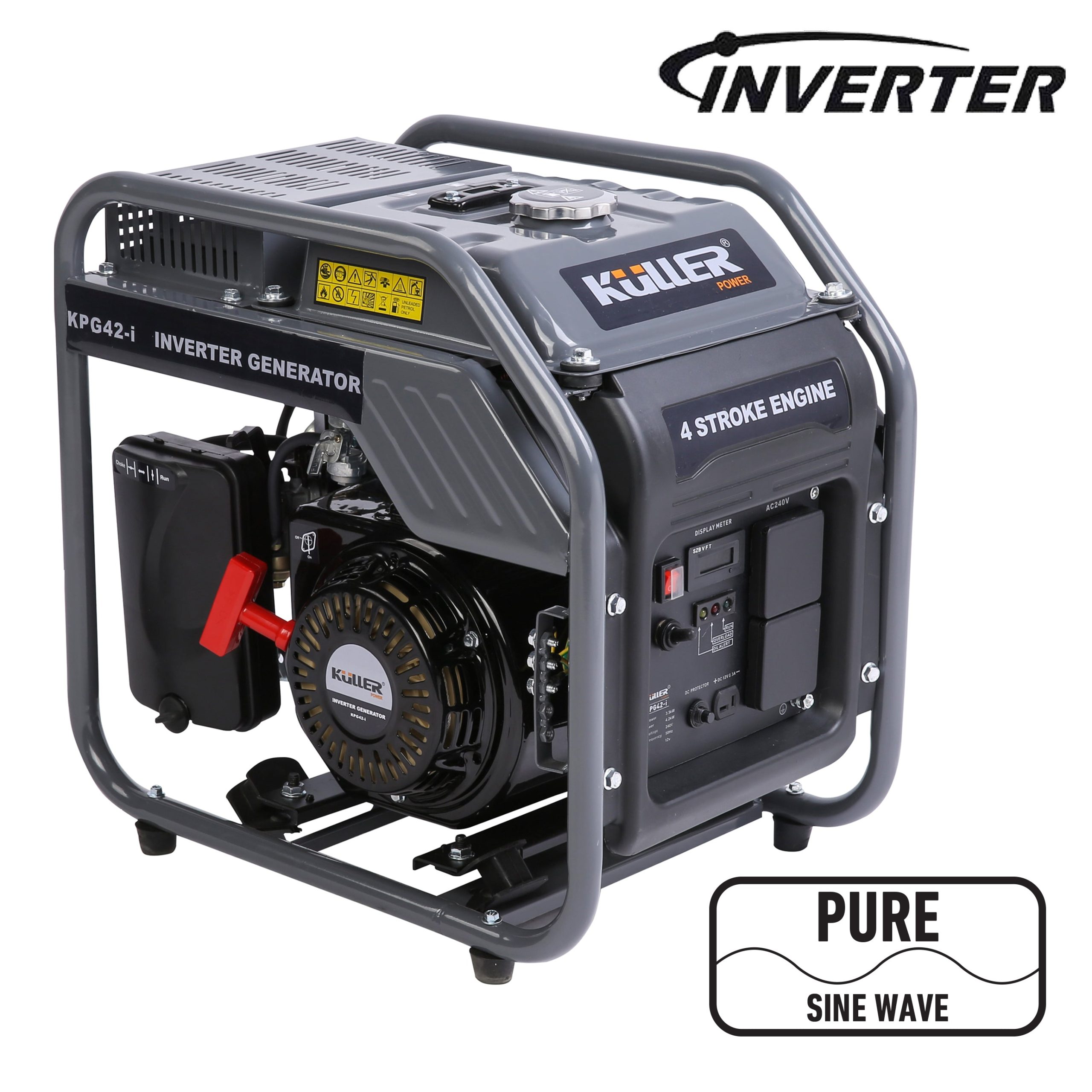 KULLER 4200w Pure Sine Wave Single-Phase Petrol Inverter Backup Generator - Image 2