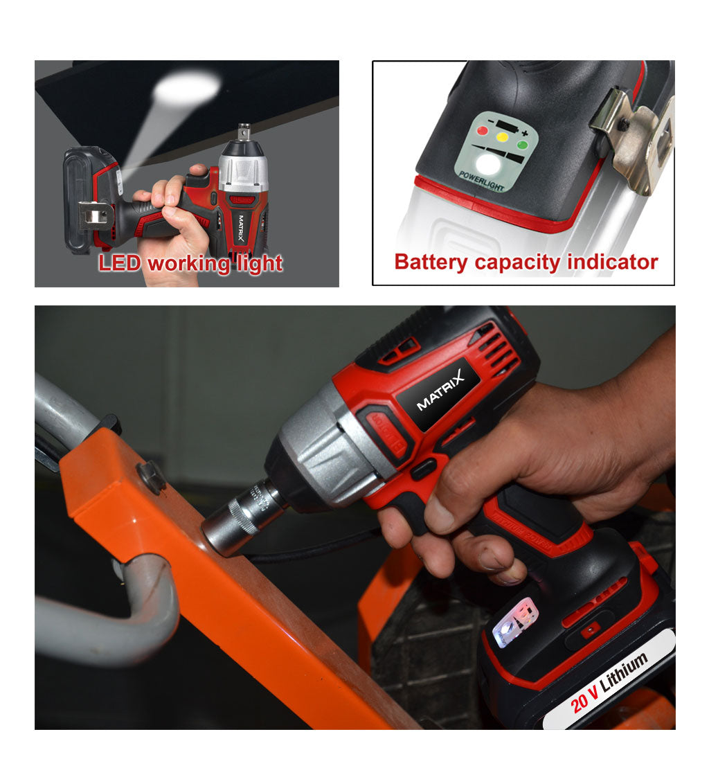 MATRIX 20V X-ONE Brushless Drill and Impact Wrench Combo Kit - Image 6