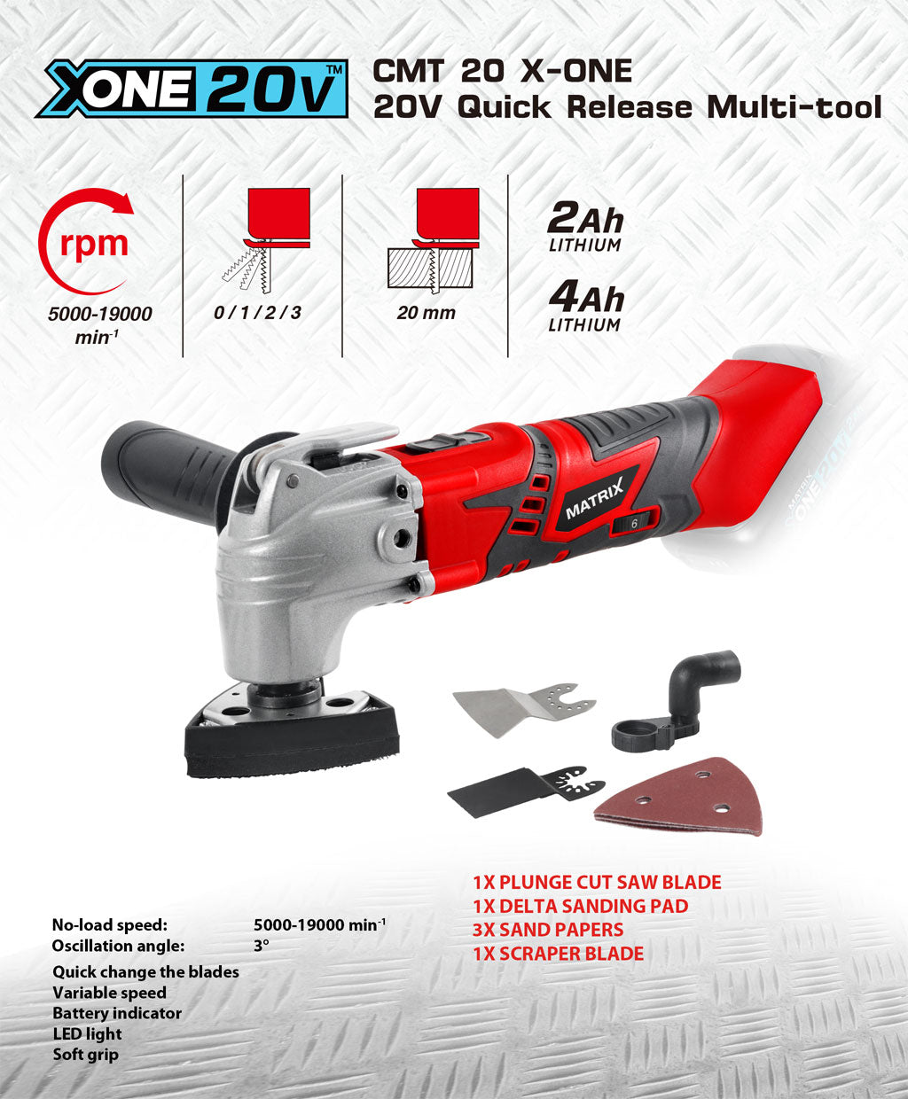 MATRIX 20v X-ONE Cordless Multi Tool Kit - Image 3