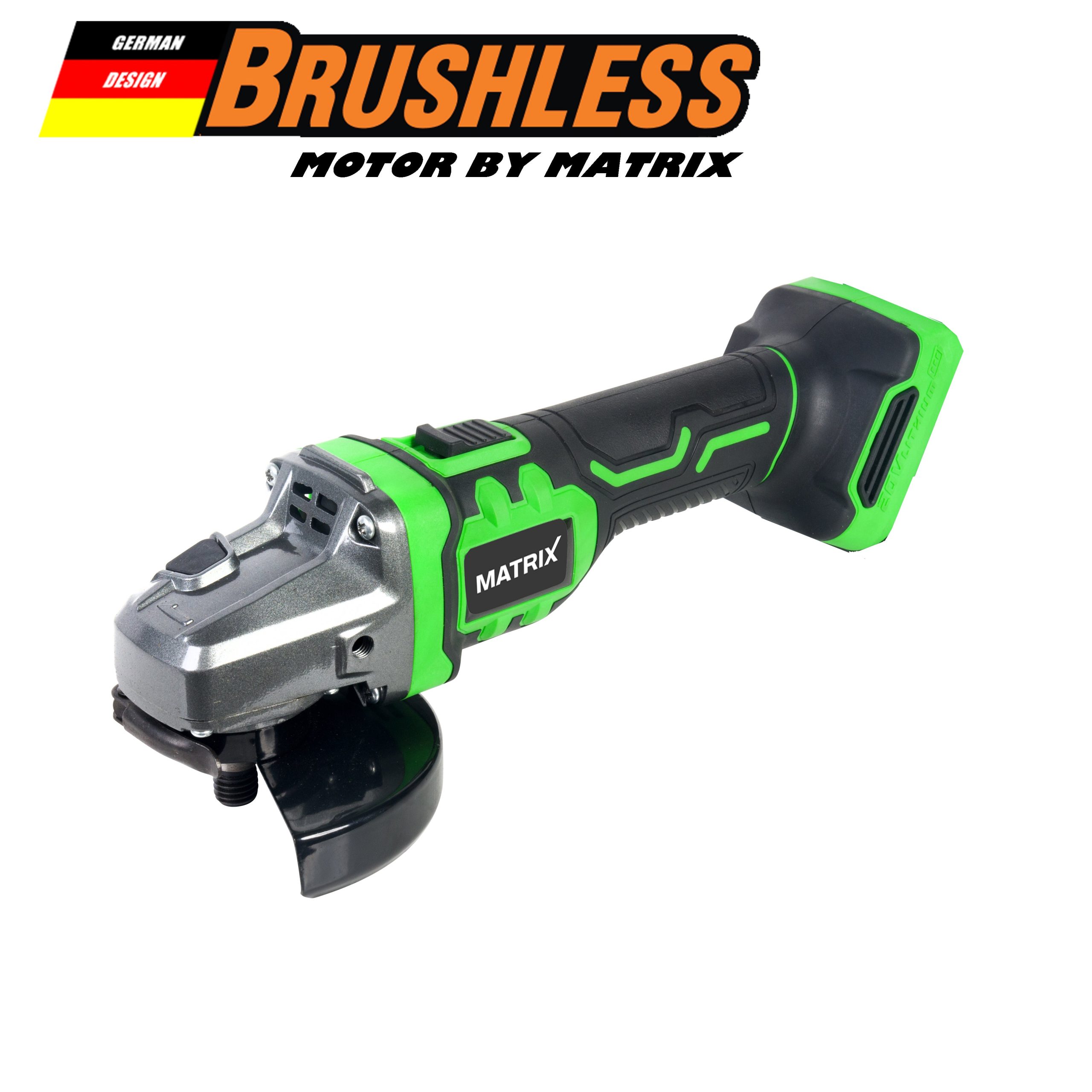 MATRIX 20V X-ONE Brushless Angle Grinder Skin Only - Image 2