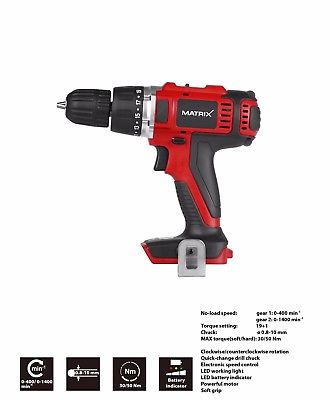 MATRIX 20v X-ONE Cordless Impact Wrench & Drill Combo Kit - Image 2