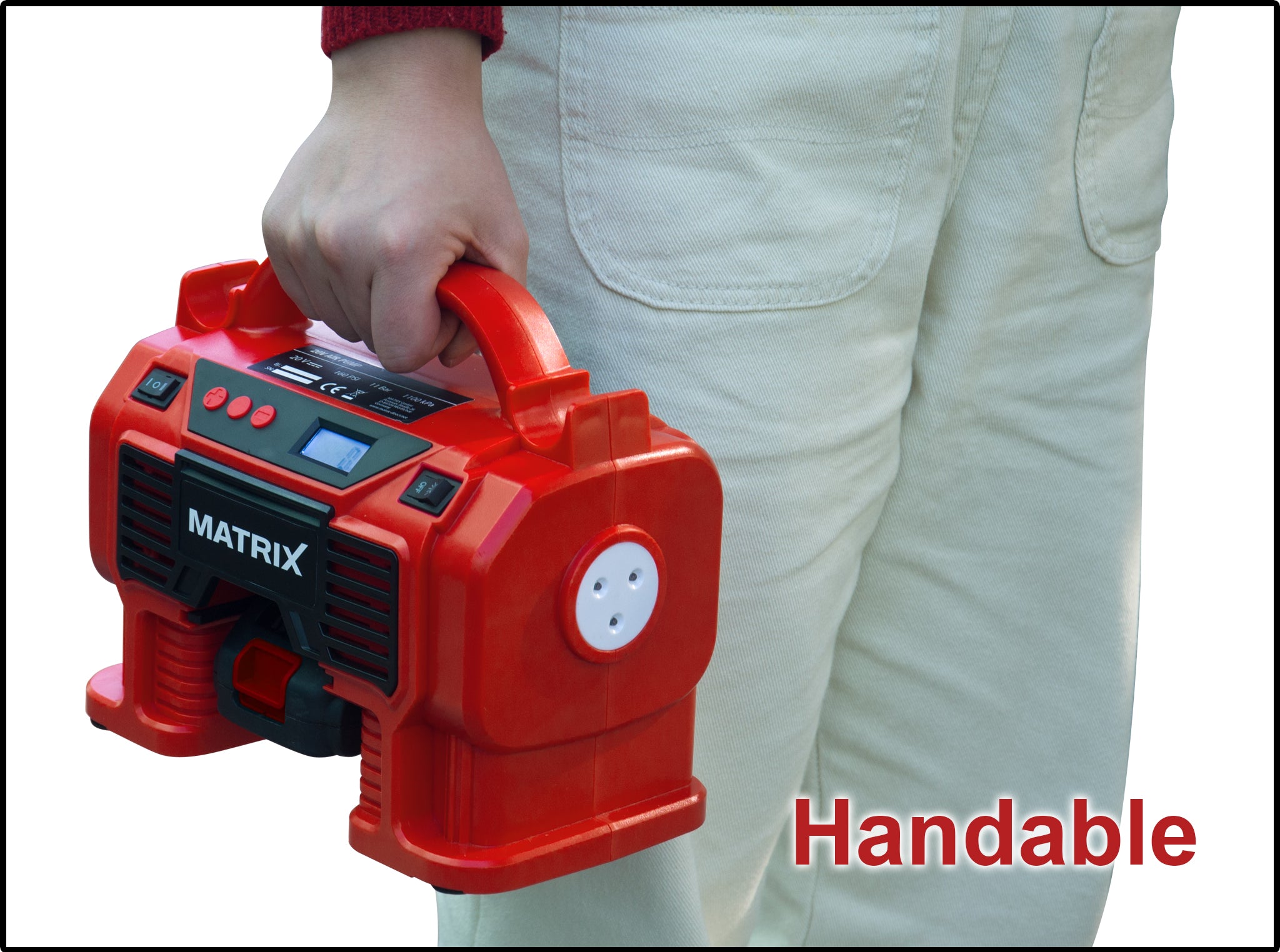 MATRIX 20v X-ONE Cordless Air Pump Inflator Pump Skin Only - Image 2
