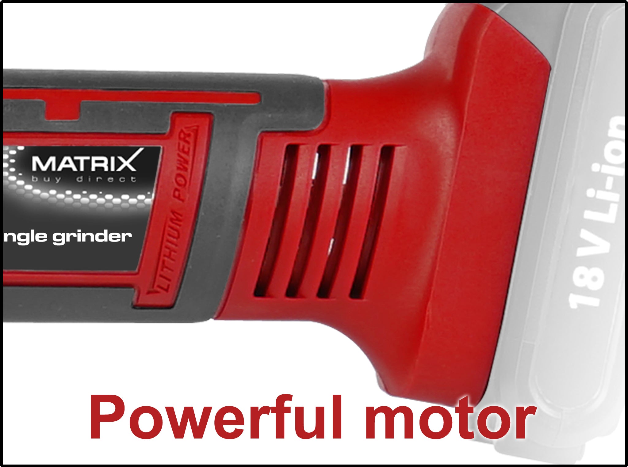 MATRIX 20v X-ONE Cordless Angle Grinder Skin Skin Only - Image 3