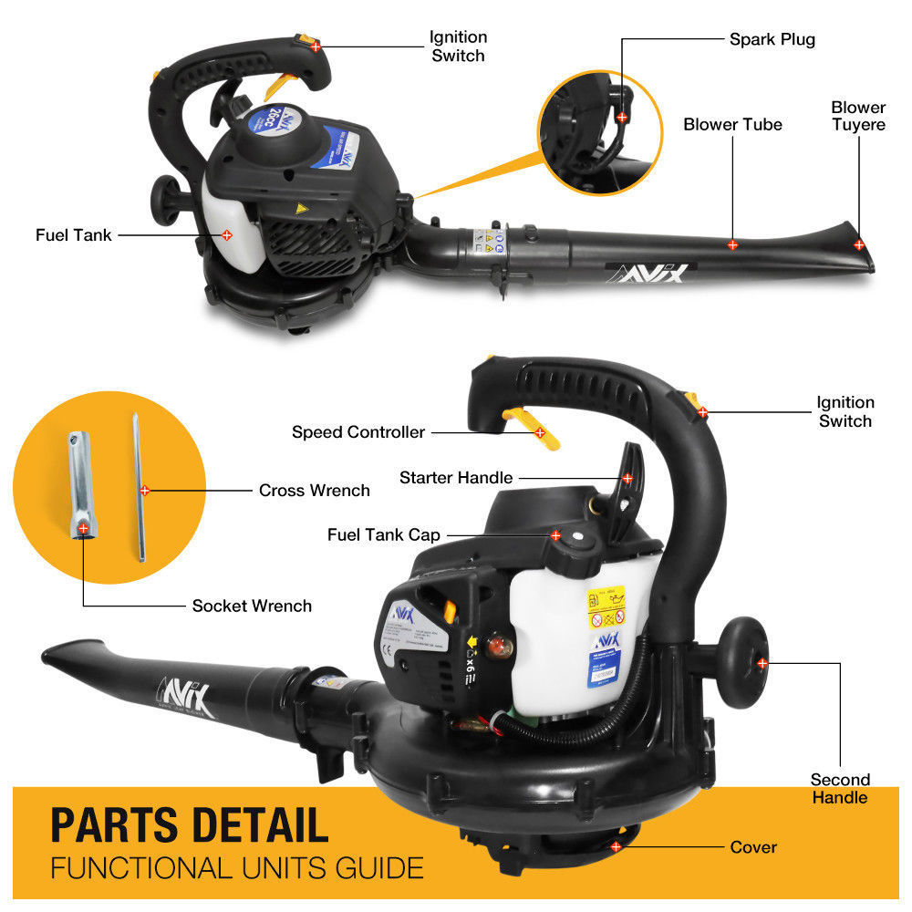 Petrol 2 stroke Leaf Blower 26cc - Image 3
