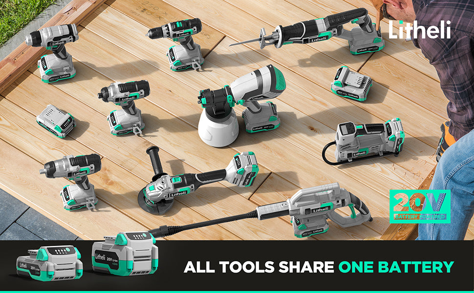 LITHELI 20V Cordless IMPACT DRIVER Kit - Image 12